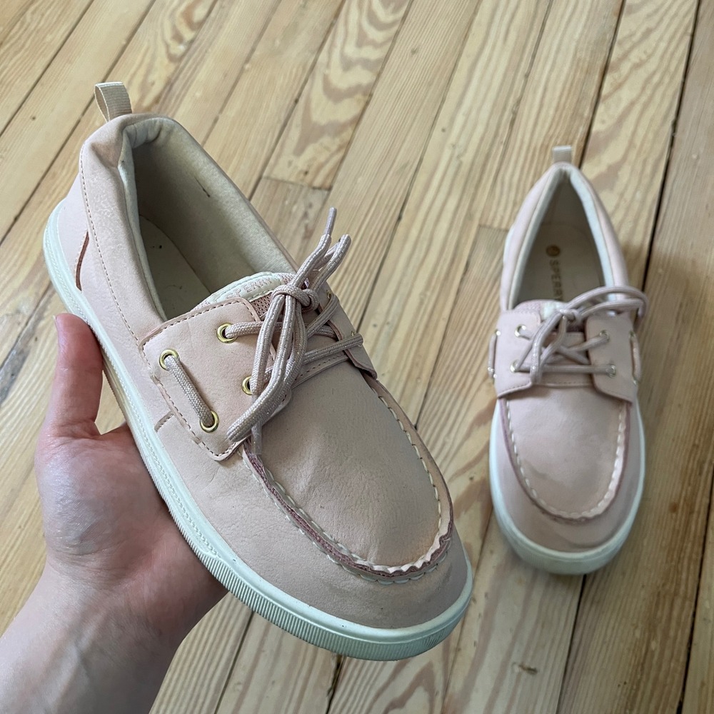 Sperry Crest Vibe Boat Shoes Kids Size 6 Pink Sneaker Loafers SOK19459 casual